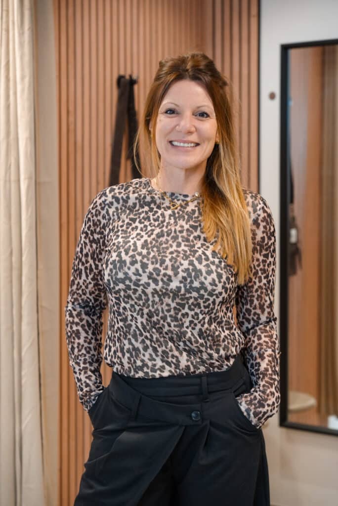 chemise crème en broderie