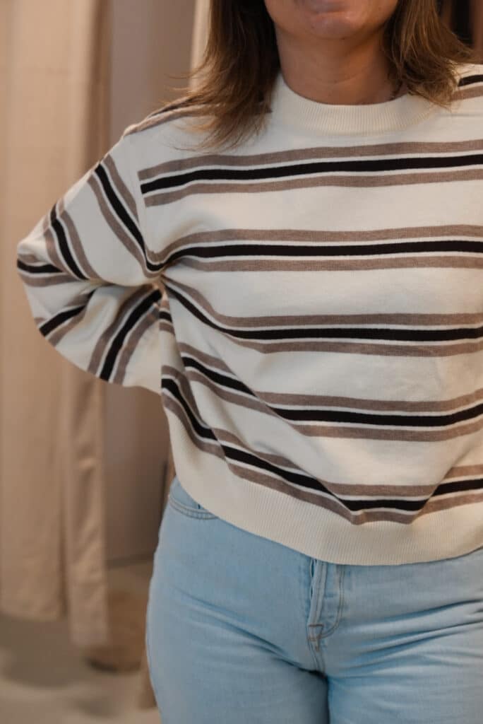 chemise crème en broderie