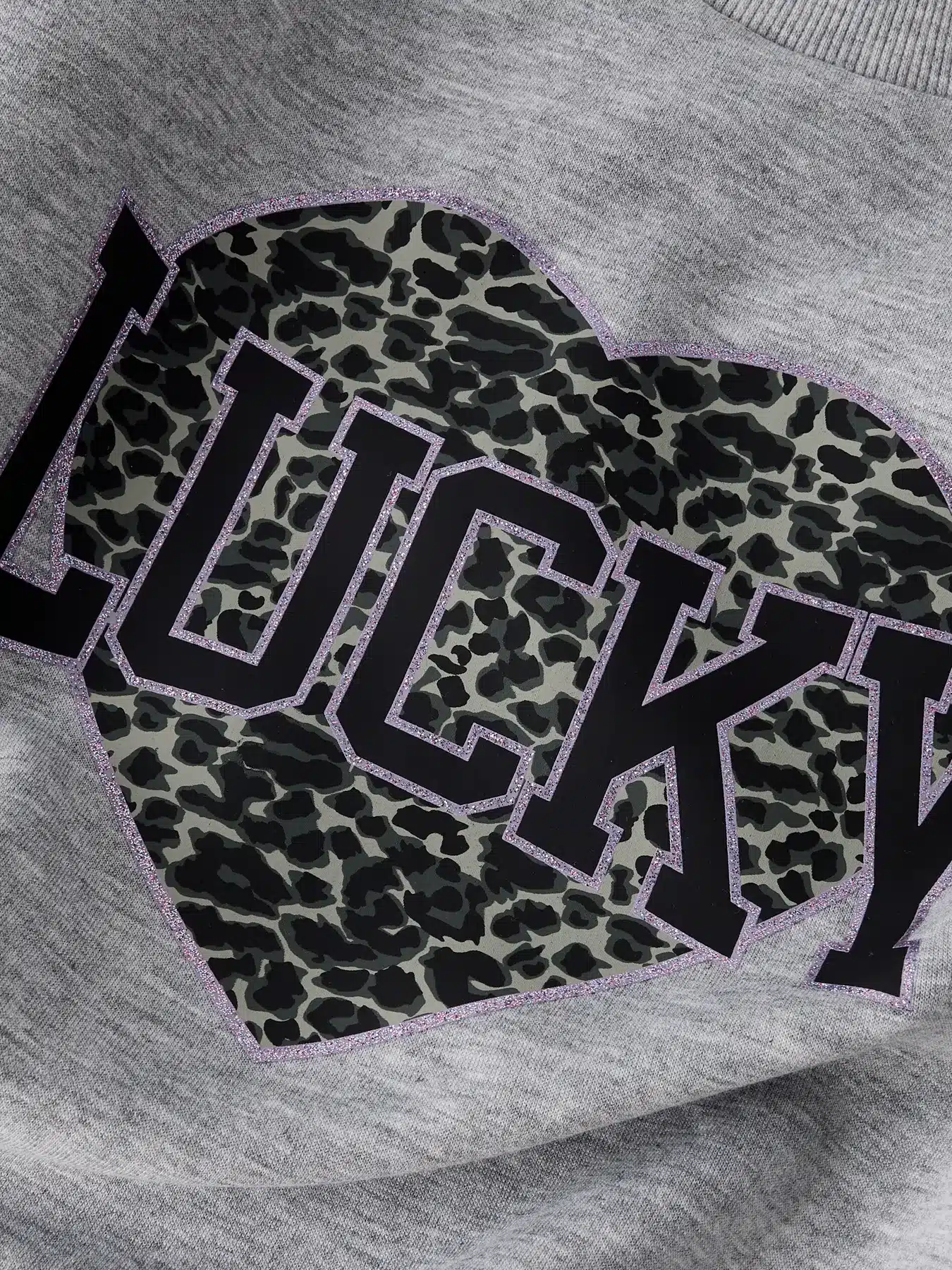 sweat gris lucky