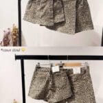 jupe short léopard