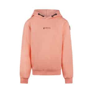 sweat à capuche corail