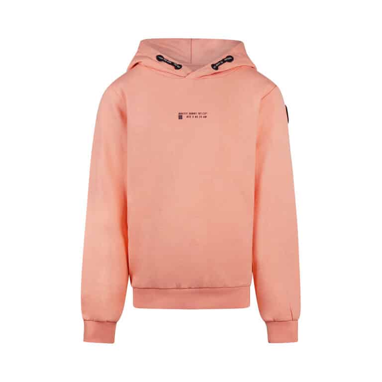sweat à capuche corail