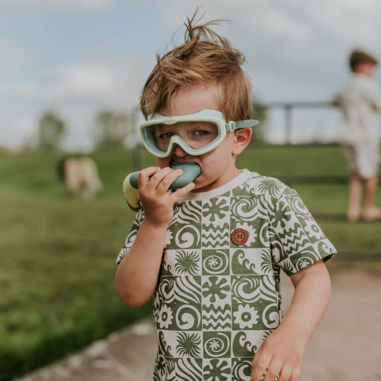 t shirt à motif vert