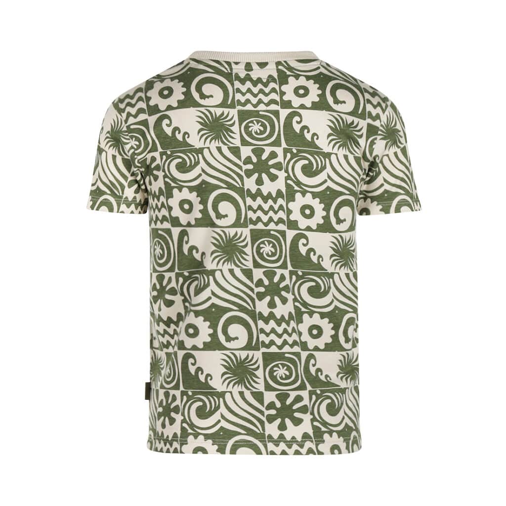 t shirt à motif vert