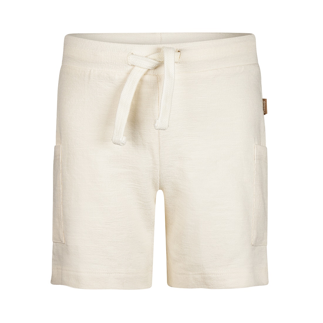 short en éponge à poche beige