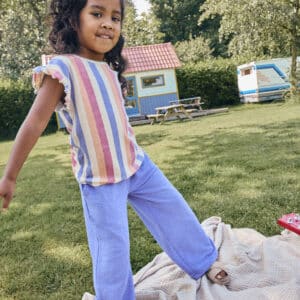 pantalon large mauve