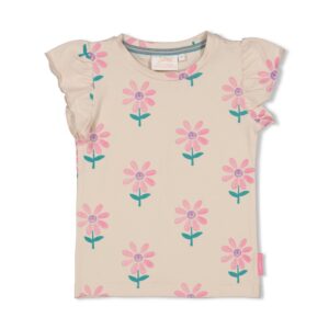 t shirt rose fleurs