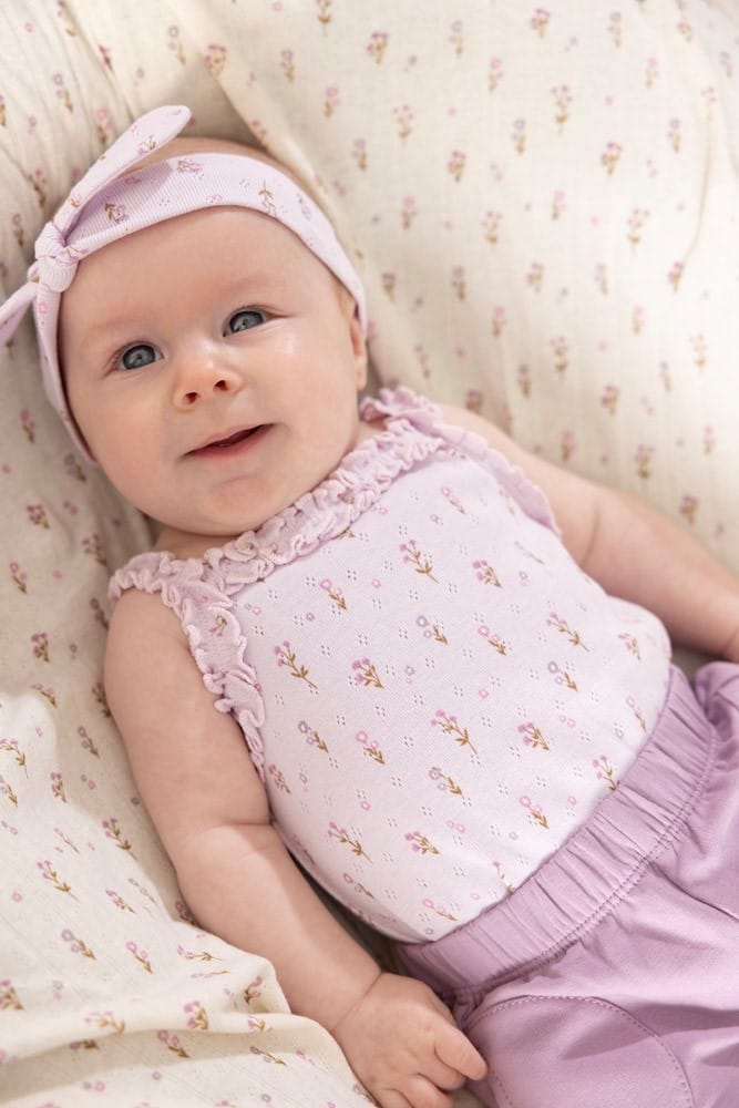 barbotteuse fleurie mauve