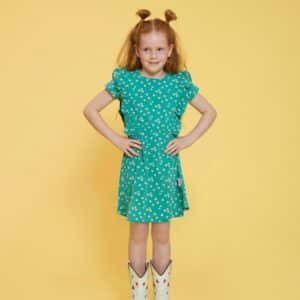 robe cm verte fleuri