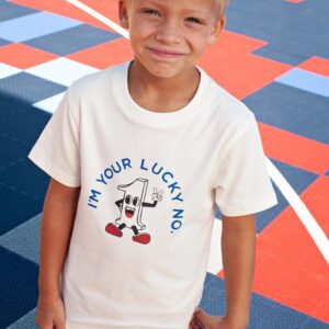 t shirt blanc lucky