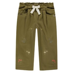 pantalon kaki wide leg