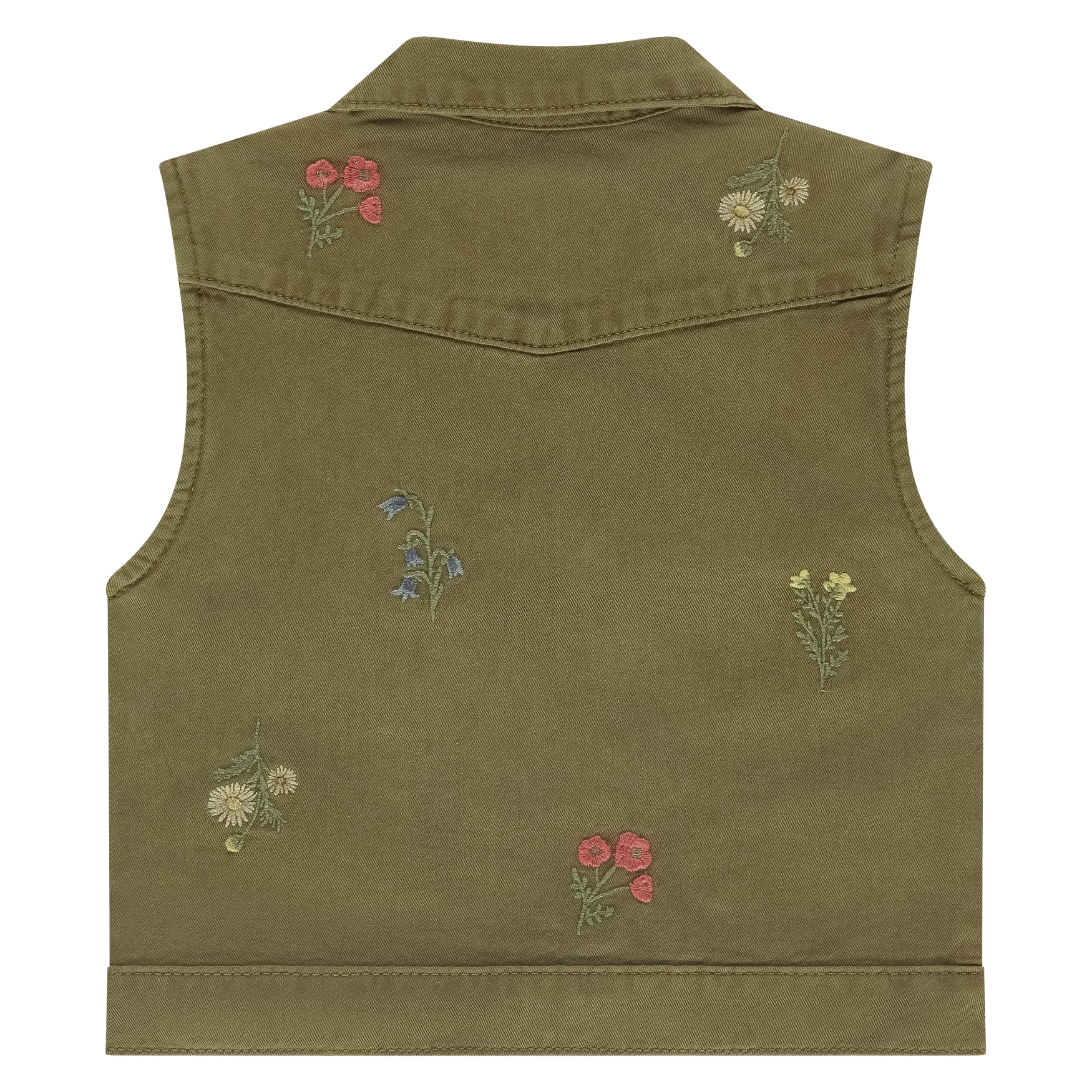 gilet sans manches kaki