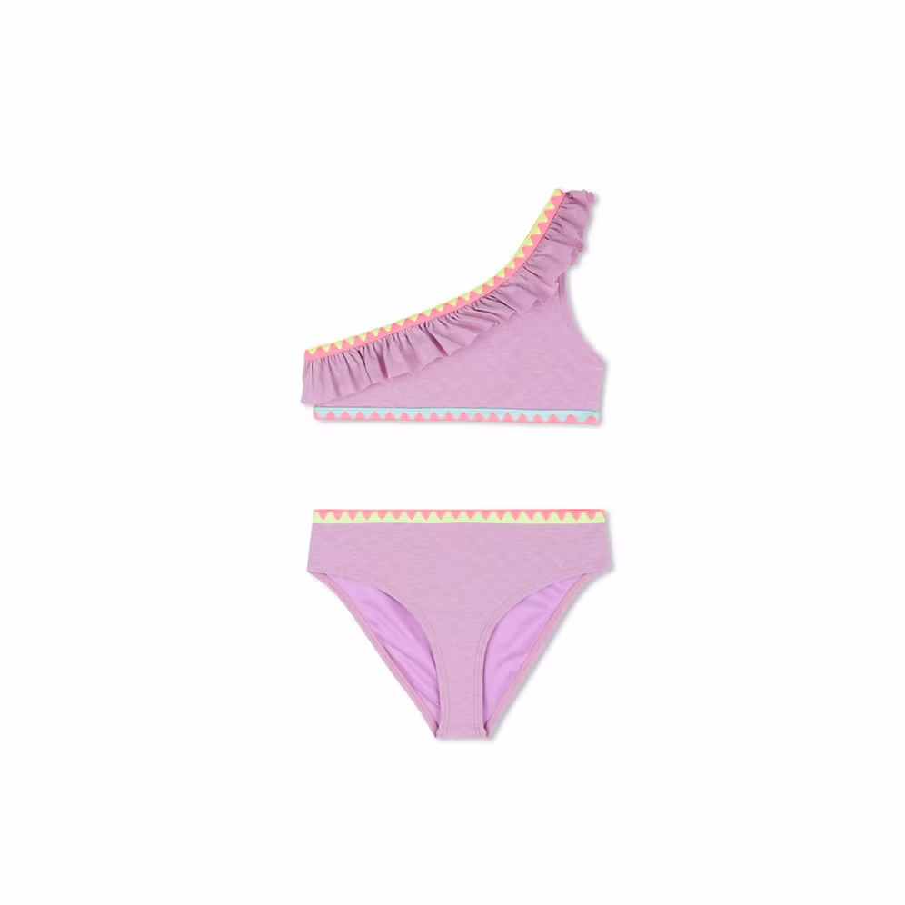 maillot de bain 2 pieces guimauve