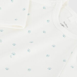 pyjama empreinte blanc