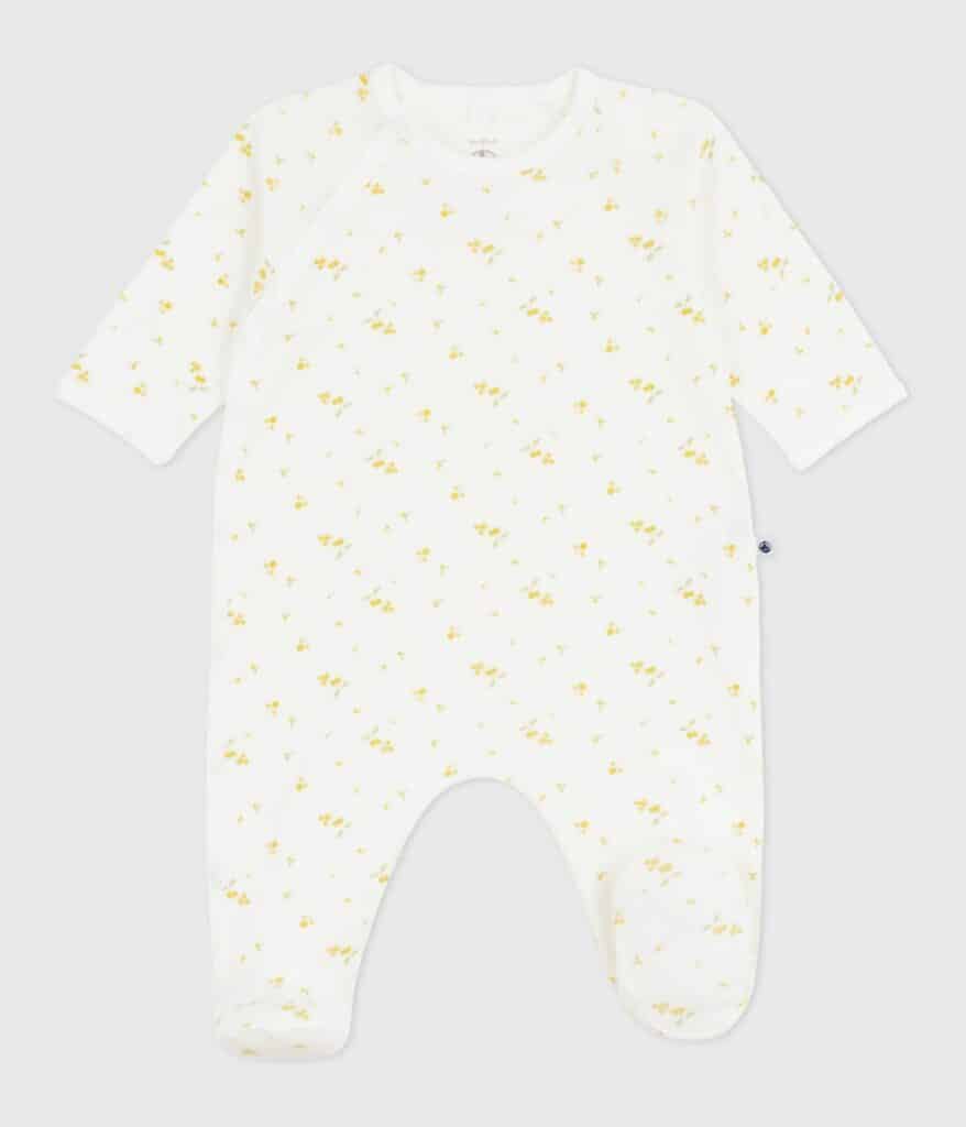 pyjama fleurs jaune