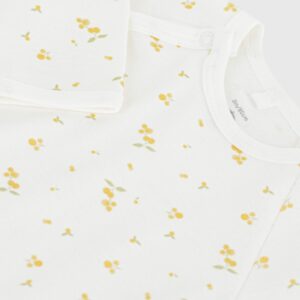 pyjama fleurs jaune