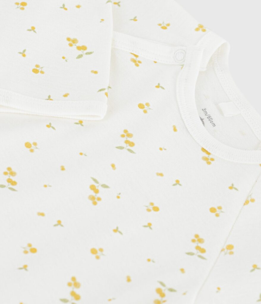 pyjama fleurs jaune