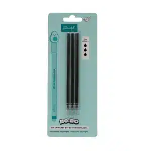 set de 3 recharges bics effaçables black