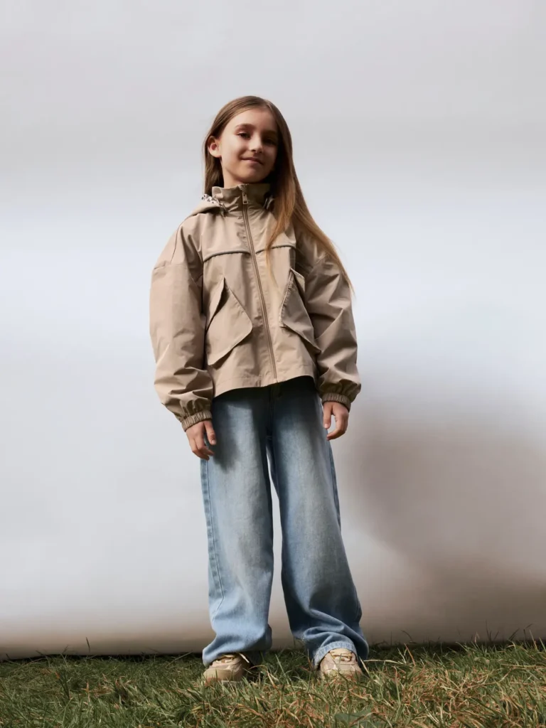 veste coupe vent brune