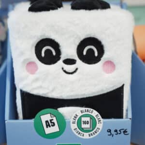 carnet peluche panda