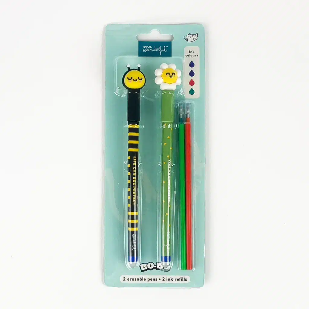 set 2 bics effaçables bee and daisy