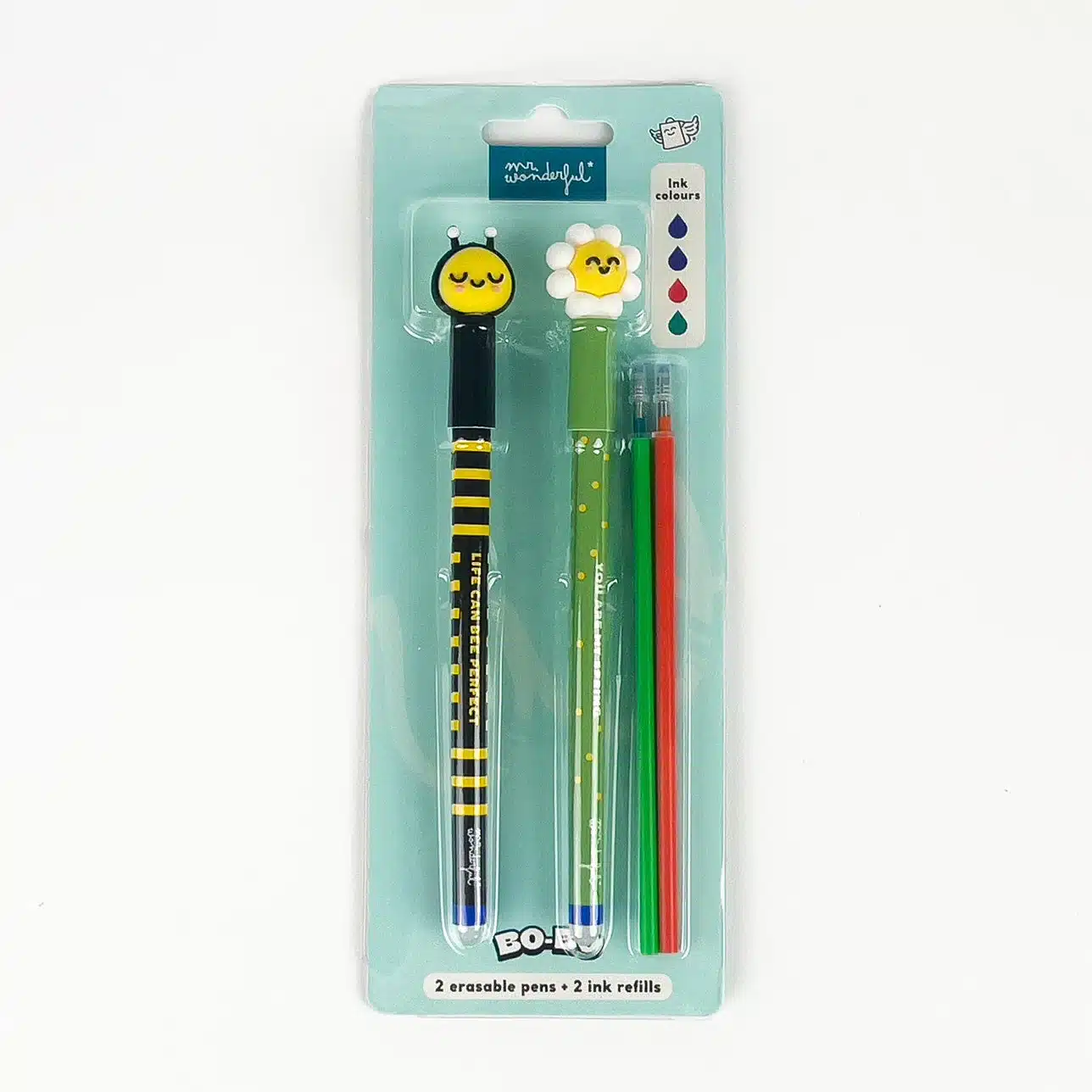 set 2 bics effaçables bee and daisy