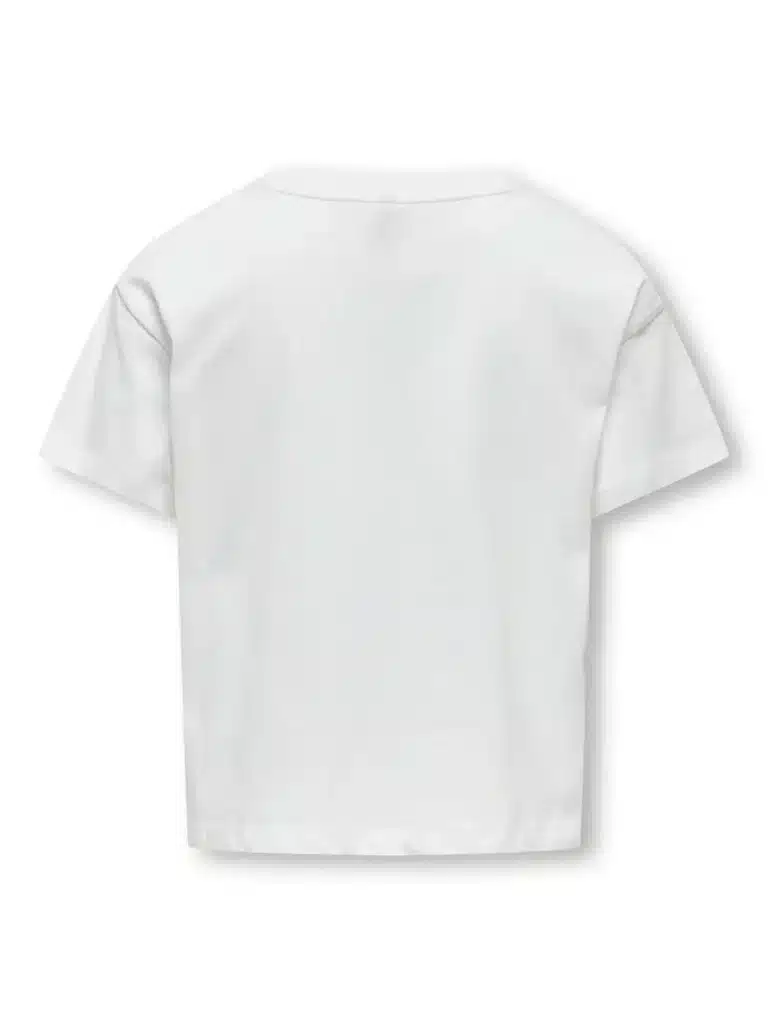 crop top blanc coeur vert