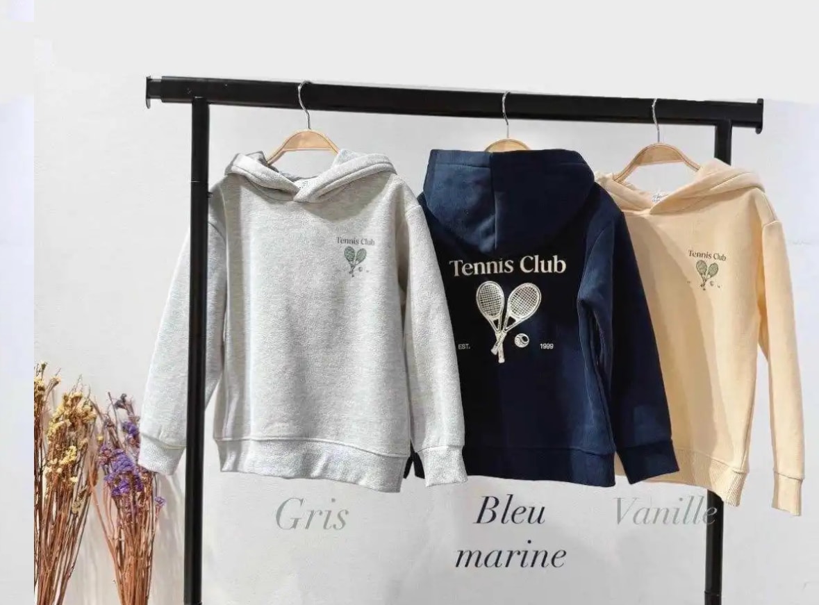 sweat à capuche les copain d'abord gris (copie)