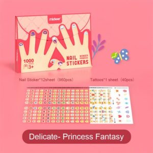 autocollants pour ongles: fantaisie de princesse