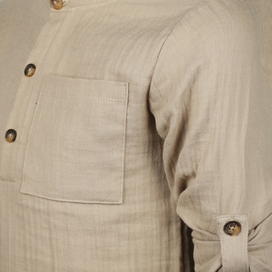 chemise beige col mahaut