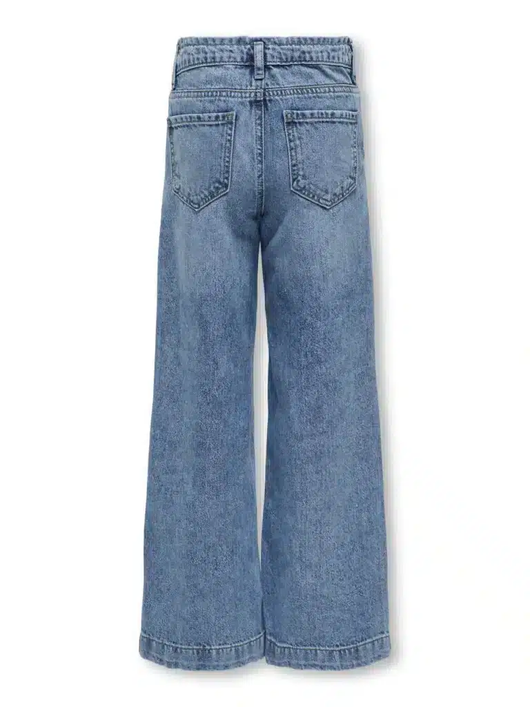 jeans wide leg medium blue