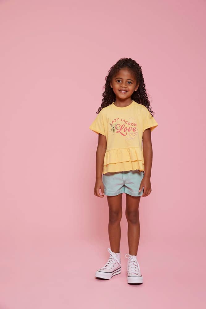 short jean bleu ciel