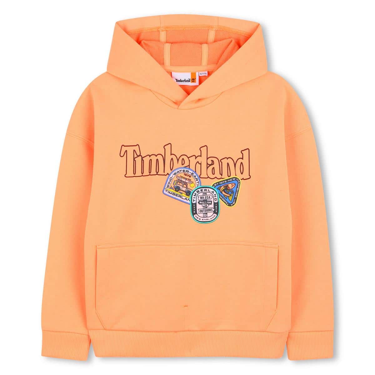 sweat a capuche bright melon