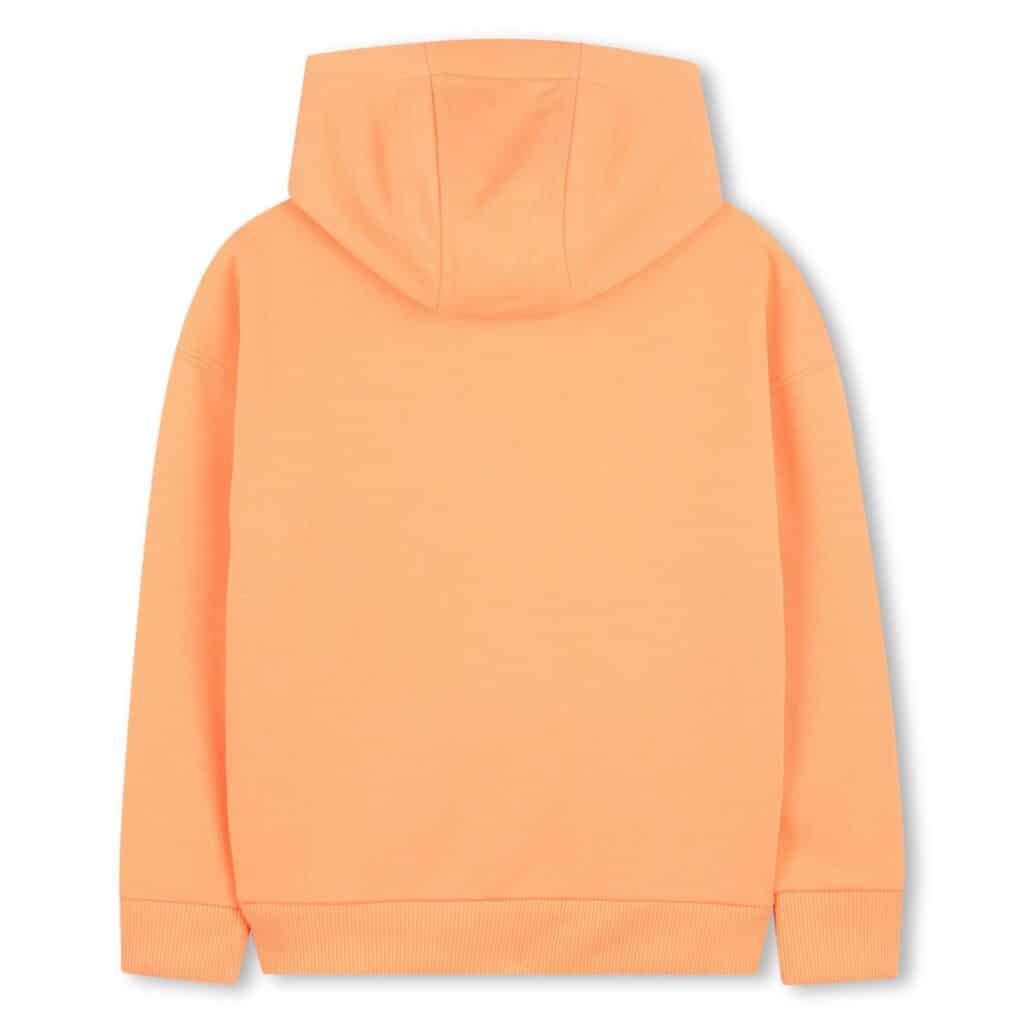 sweat a capuche bright melon