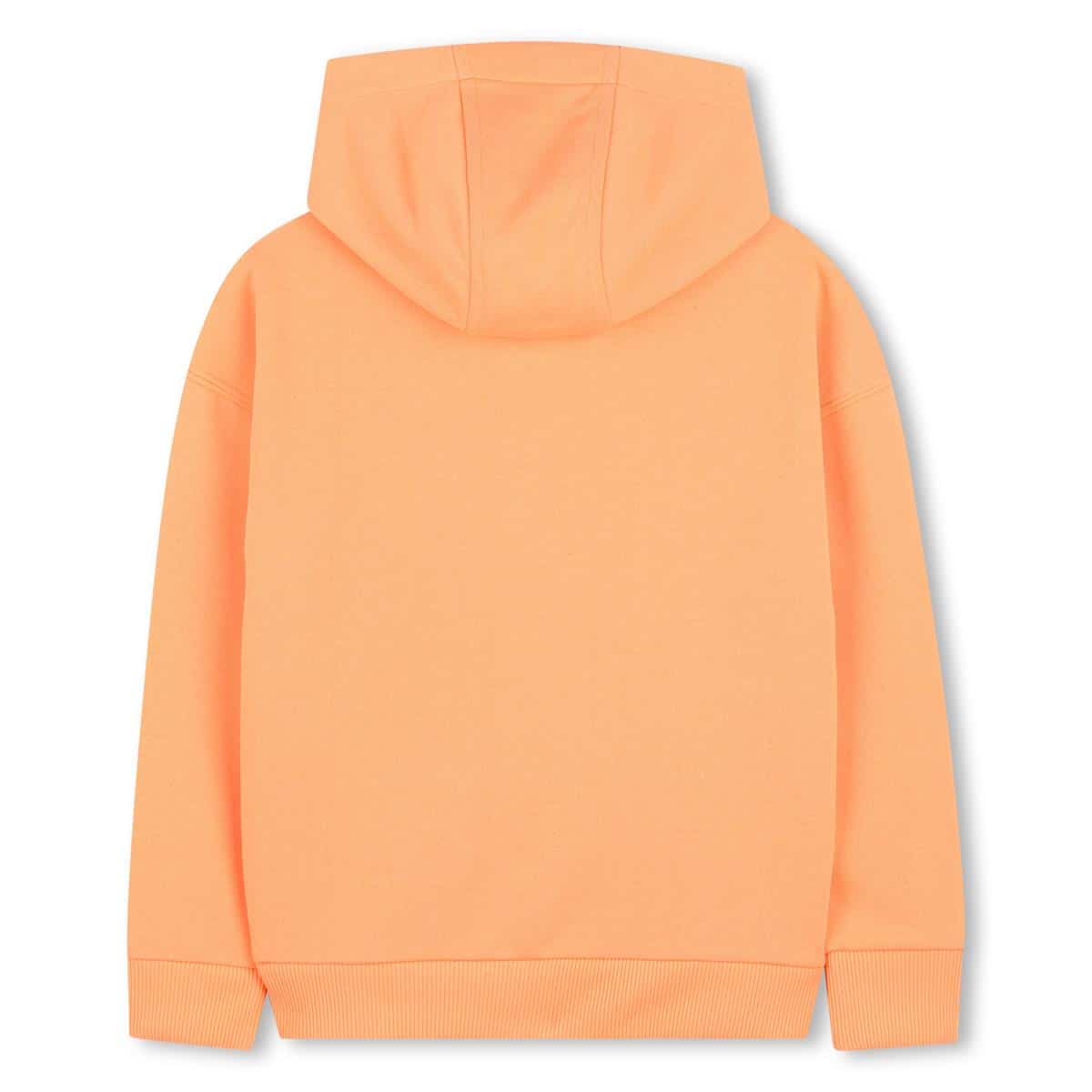 sweat a capuche bright melon