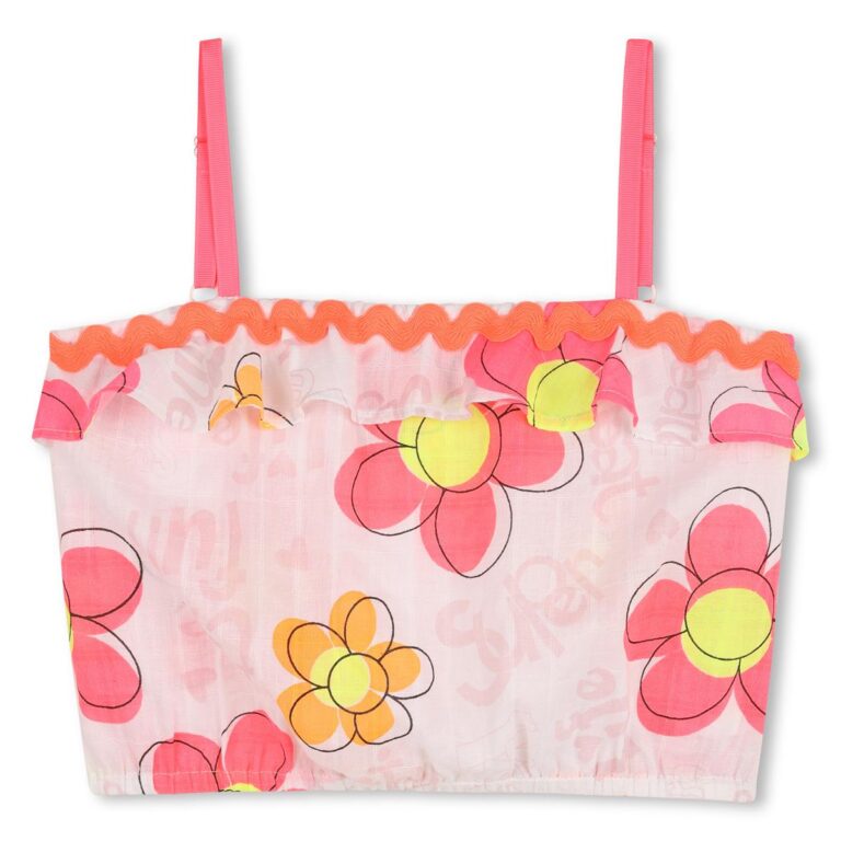 top a bretelles blanc