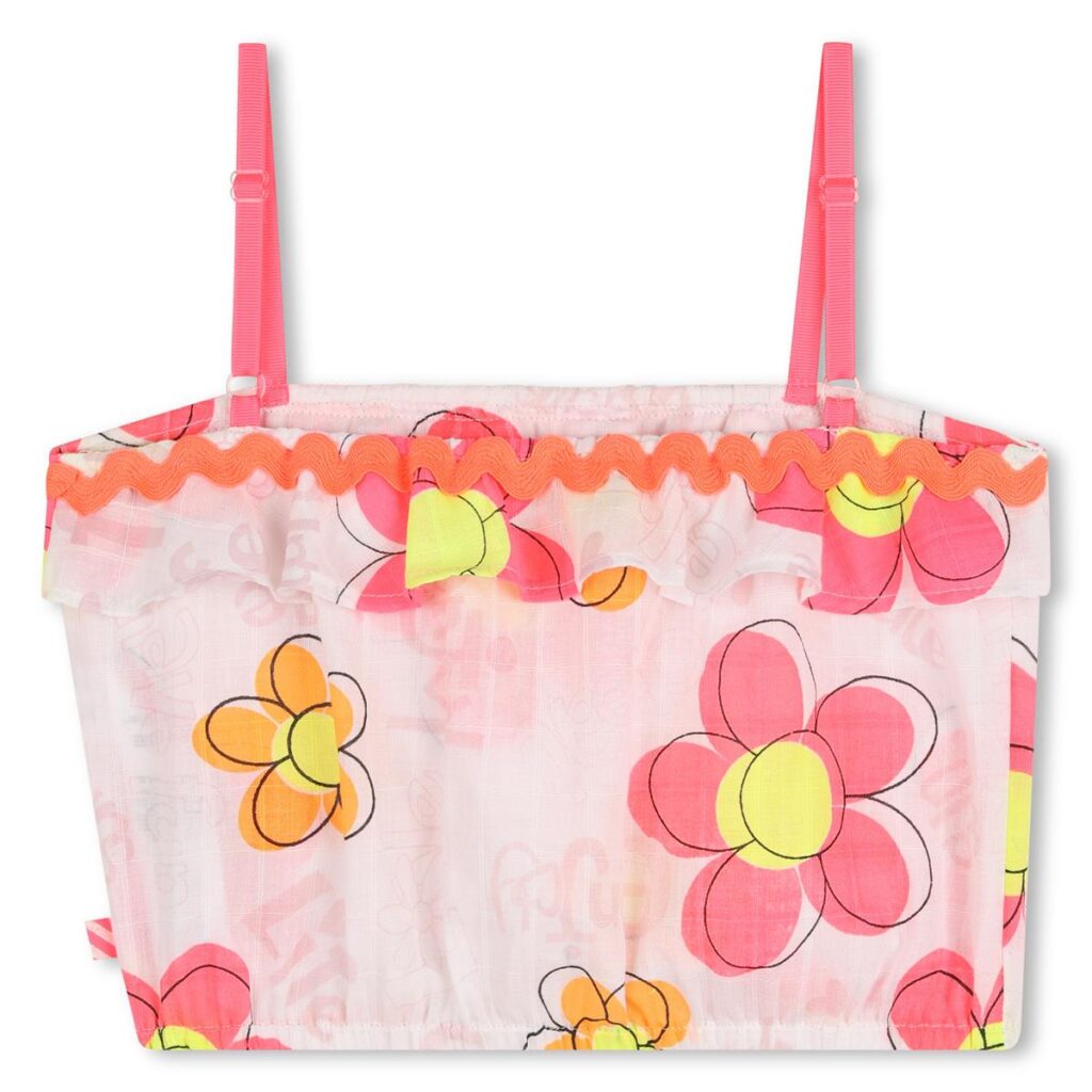 top a bretelles blanc