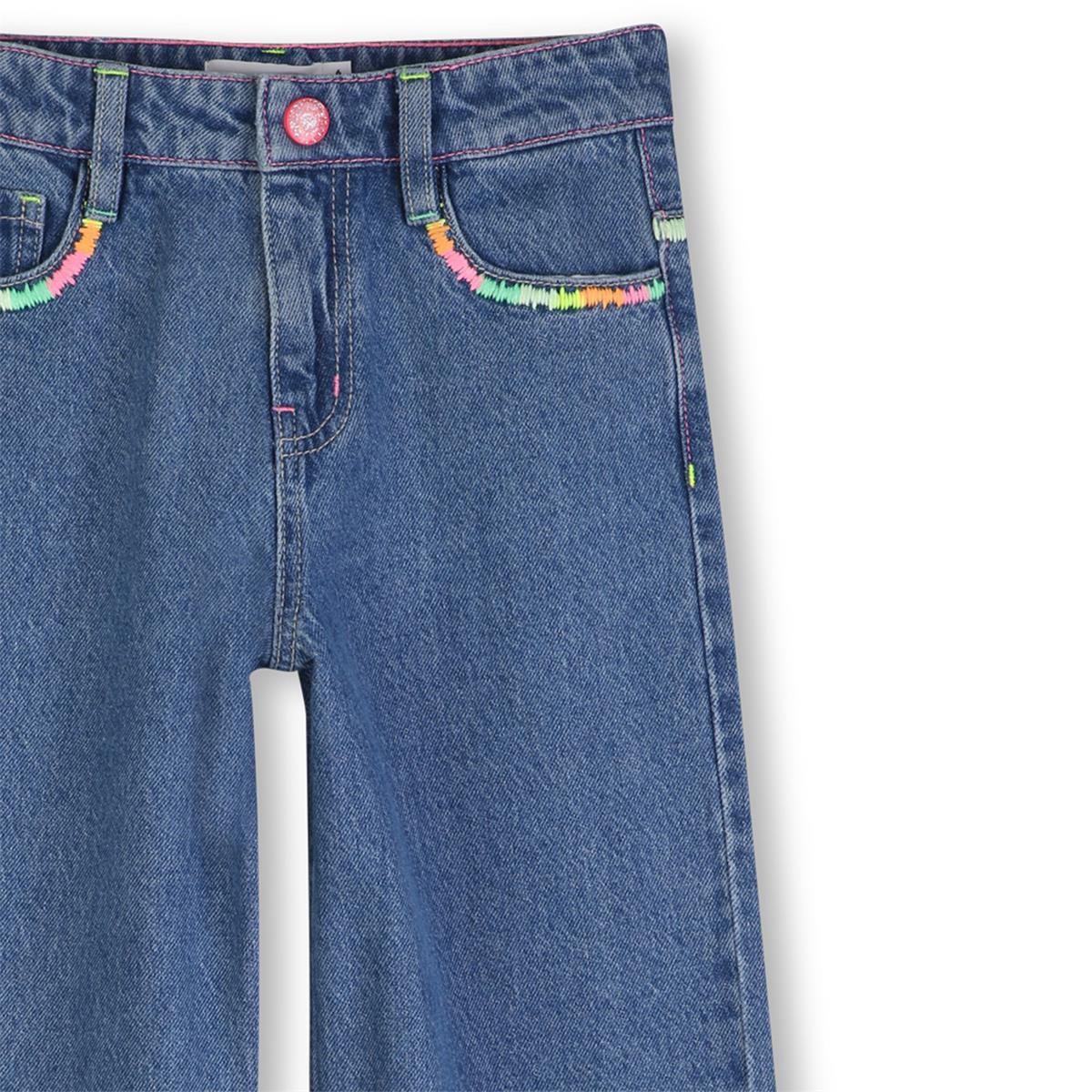pantalon denim double stone+brossage