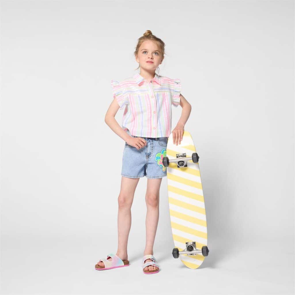 short denim stone pousse