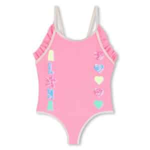 maillot de bain 1 piece rose fluo