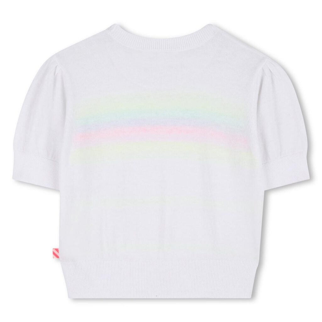 pull manches courtes blanc