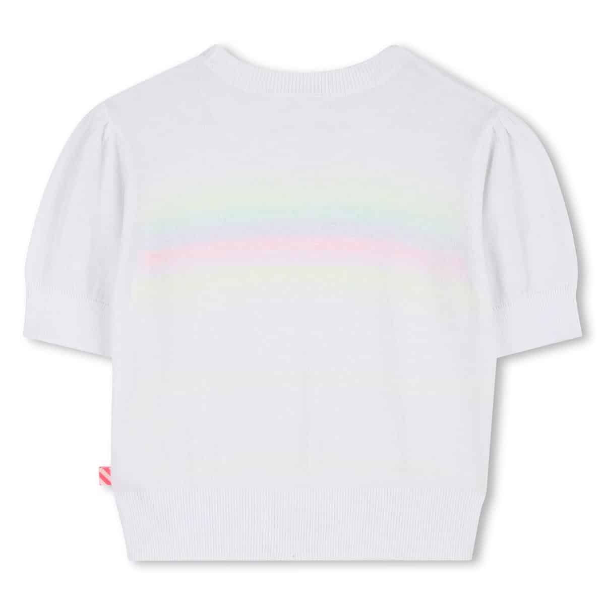 pull manches courtes blanc