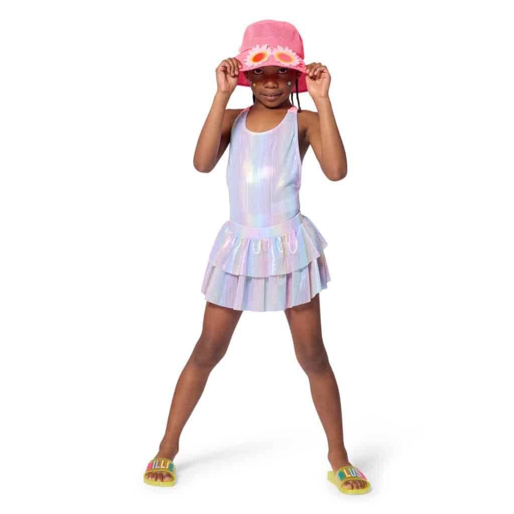 claquettes jaune fluo