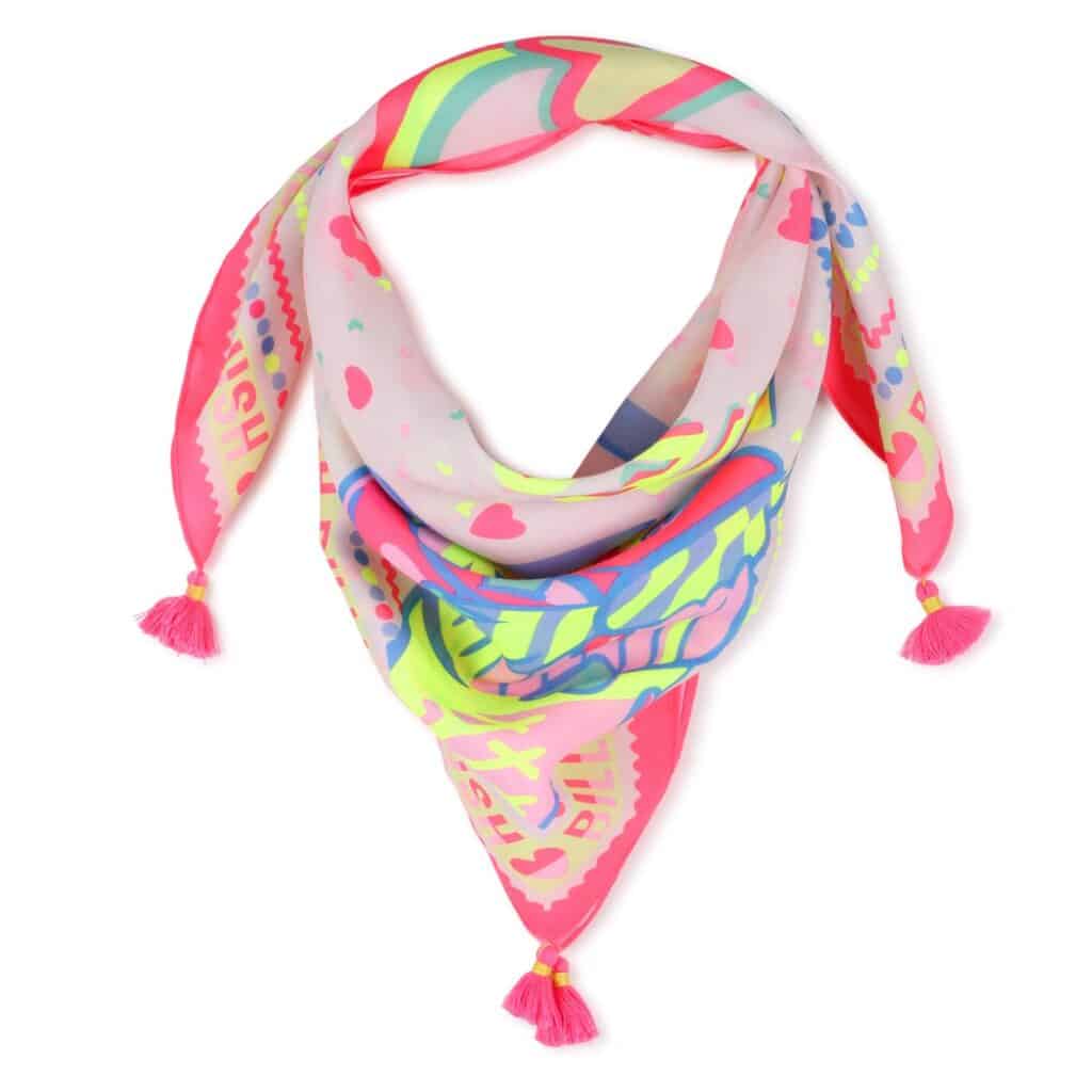 foulard rose fluo