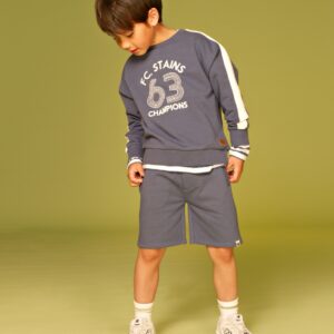 short de jogging garçon bleu d’eau