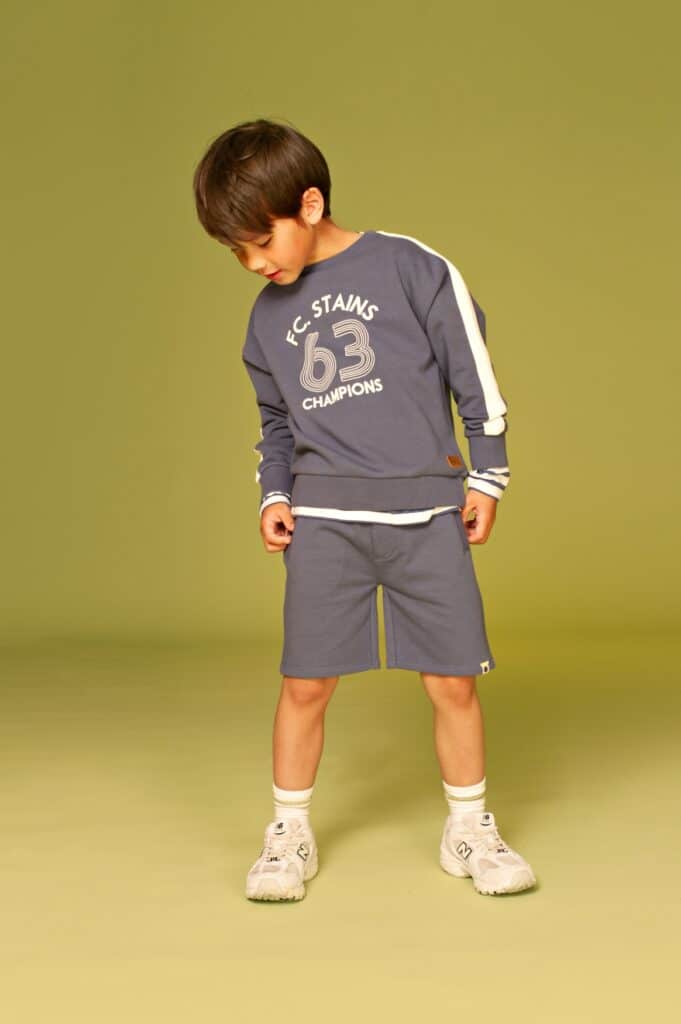 short de jogging garçon bleu d’eau