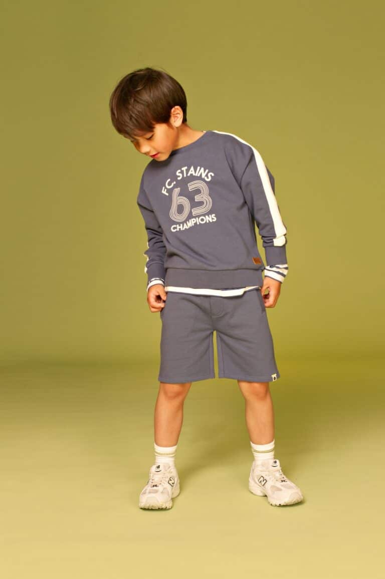 short de jogging garçon bleu d’eau