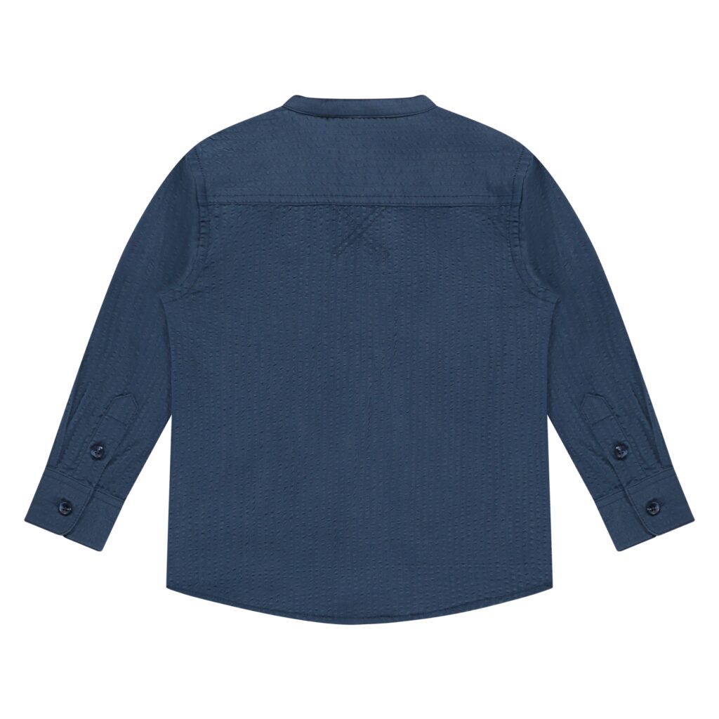 chemise manches longues garçon bleu d’eau