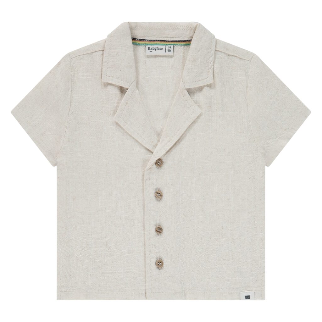 chemise manches courtes bébé garçon beige