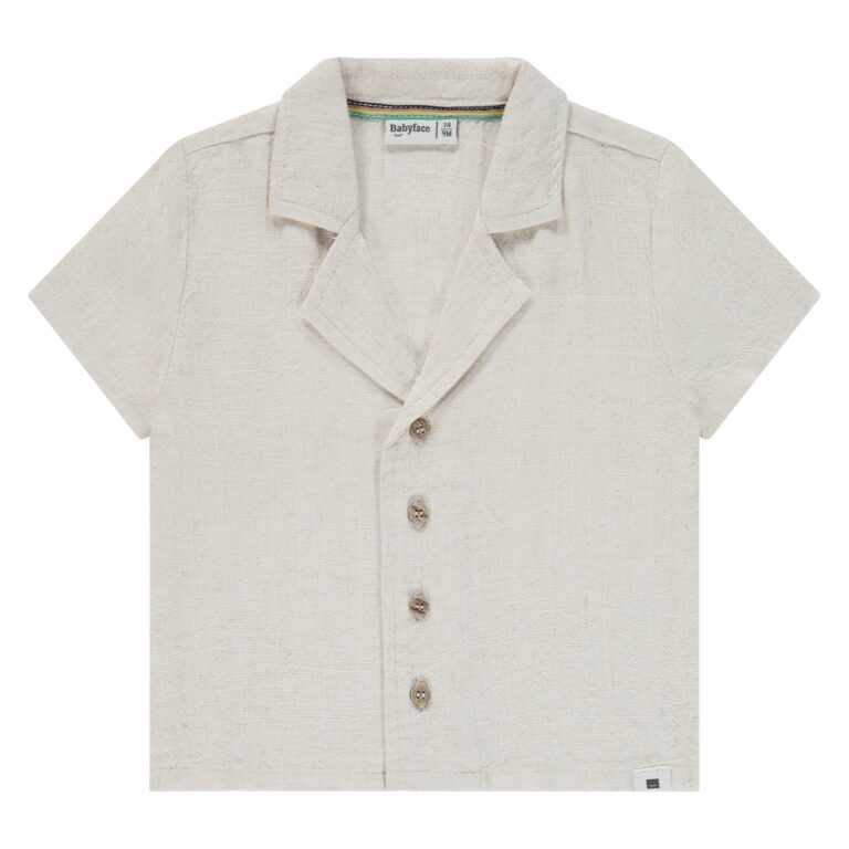chemise manches courtes bébé garçon beige